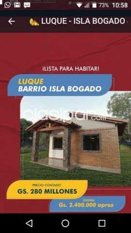 Hermosa casa en Luque!! Isla bogado!!