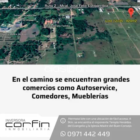 Ypacarai 420m2, urbanizacion casa grande, lote a 3 cuadras de ruta 2 — foto 4