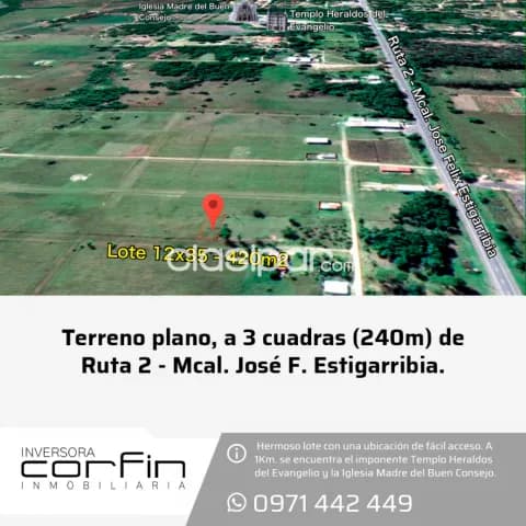 Ypacarai 420m2, urbanizacion casa grande, lote a 3 cuadras de ruta 2 — foto 2