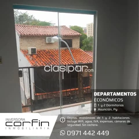DEPTOS. ECONÓMICOS EN Asunción 1 Y 2 DMTS. zona Club Alemán sobre Av.Gral Santos — foto 2