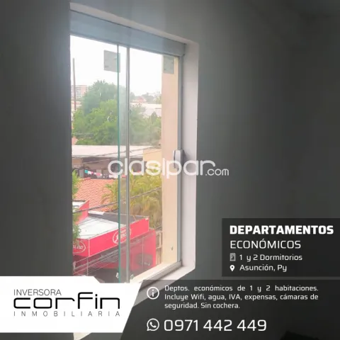 DEPTOS. ECONÓMICOS EN Asunción 1 Y 2 DMTS. zona Club Alemán sobre Av.Gral Santos — foto 3