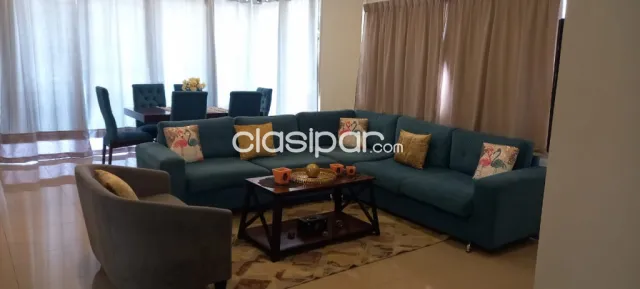 Edificio tierra alta: Depto de 3 dormitorios, gran recepción, amoblado – 1.400 usd, foto 3