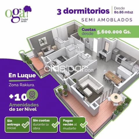 En venta Oga Ciudad Jardín, foto 2