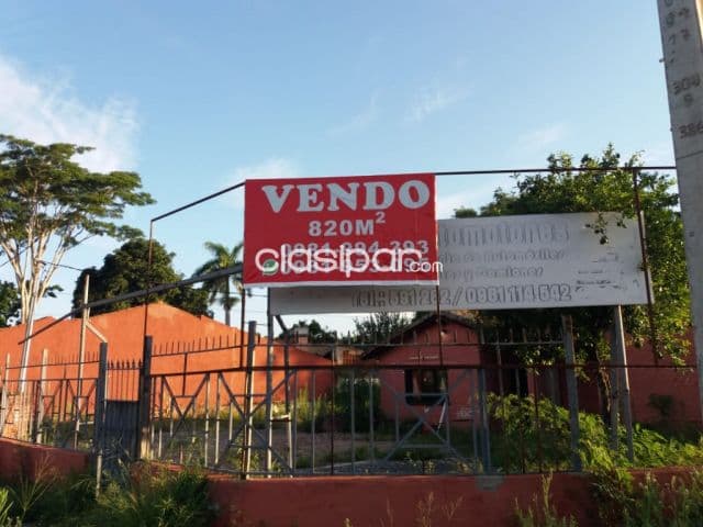 Propiedad en Esquina de 820M2 San Lorenzo km10 Asfaltado