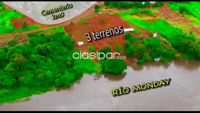 hermosa propiedad esquina a orillas del Rio Monday sobre asfalto — foto 2