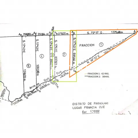 72 has. En distrito de paraguari- ex francia cue, foto 4