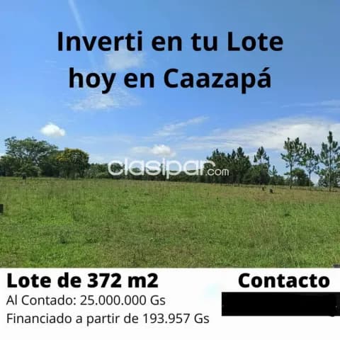 vendemos lotes recuperados en caazapa, loteamiento 20 de julio - caazapa proximo a ruta 8 — foto 2
