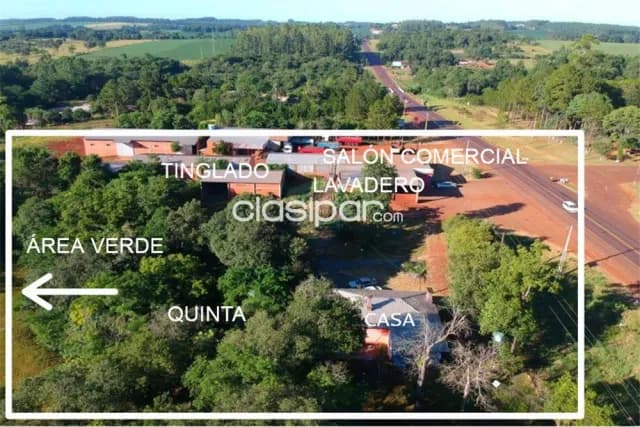 casa con salón comercial, depósito, lavadero y área verde sobre ruta sexta, Obligado, foto 2