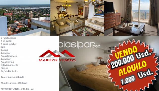 o VENDO departamento Amoblado Zona Centro Con vista a la Bahía COD: CL 821