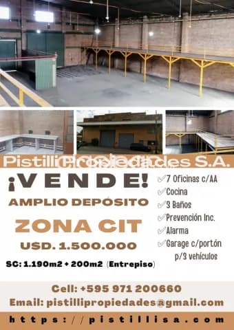 AMPLIO DEPÓSITO ZONA CIT, a cuadras de la Avenida Madame Lynch — foto 2