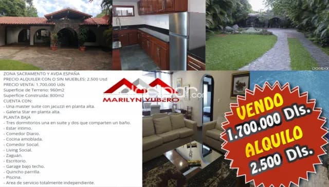 O vendo residencia amoblada en villamorra asuncion zona sacramento cod:. Cl 829, foto 2