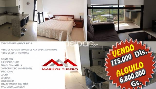 O vendo departamento amoblado en asuncion cod 831