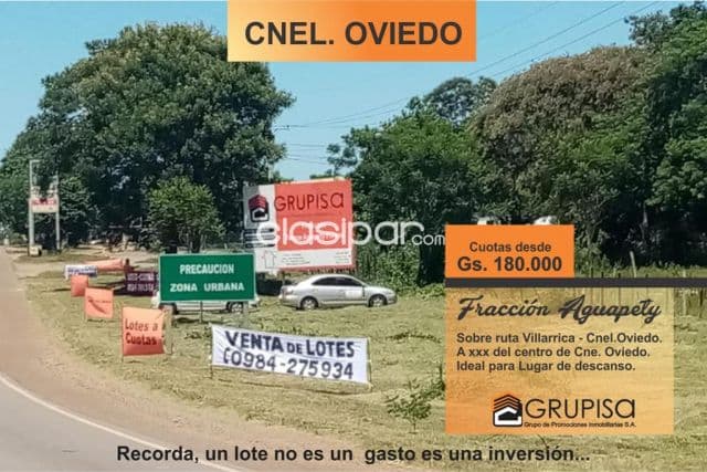 Lotes a prueba de excusas(Tan solo Gs180mil!!!)