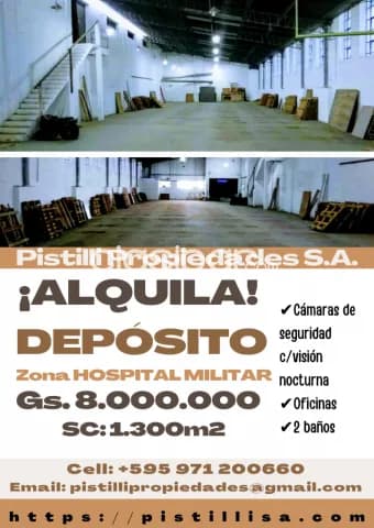 Deposito zona puerto de asuncion, hospital militar — foto 2