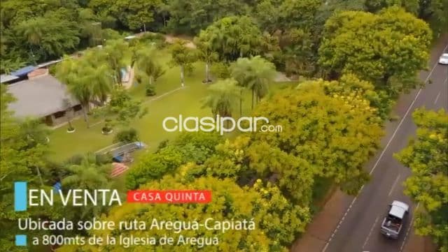 Capiatá – aregua: Unica! Preciosa casa quinta s/ ruta, 3 lotes a convenir – 500.000 usd