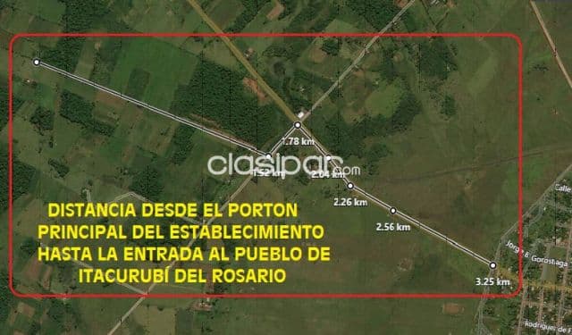 granja 40 has,Itacurubi del Rosario, buena infraestructura