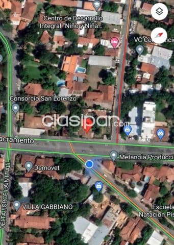 Terreno sobre Av Sacramento zona Iglesia de Trinidad 775 m2