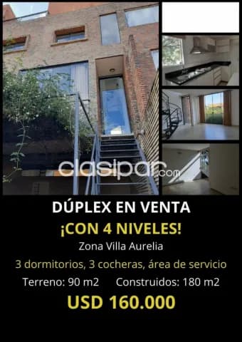 Villa aurelia: Distinguido dúplex, 4 niveles, 3 dormit, terraza – 160.000 usd — foto 3