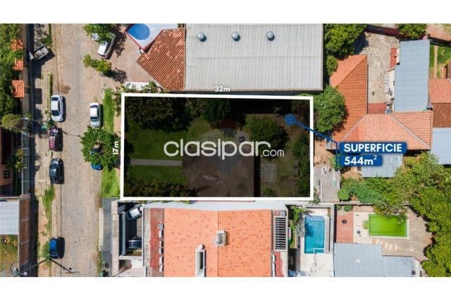 San jorge vendo terreno con 17 mts de frente en san jorge 1,500,000,000 ₲otras divisas