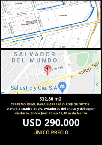 Inversión inmobiliaria: 532,80m2, p/ edificios, deptos, oficinas, 290.000 usd, foto 2