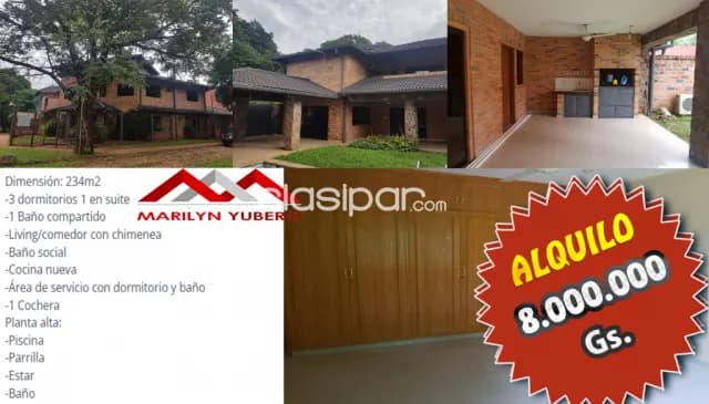 Hermosa casa en Fernando de la Mora norte zona royal plaza cod: Cl 850, foto 2