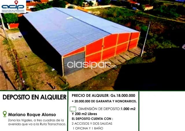 Mr alonso – prox. Transchaco: 1.200 m2 deposito alta tecnología, p/ empresas distribuidora, foto 2