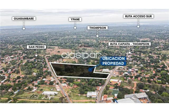 Terreno de 3 has en el limite de Capiatá y San Lorenzo frente a dos asfaltadas, foto 3