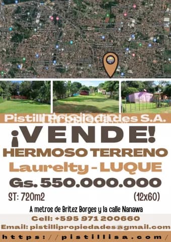 2 hermosos terrenos juntos barrio laurelty Luque — foto 2