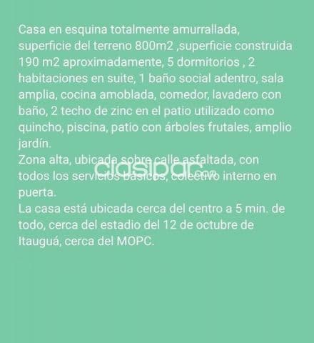 Para inversionista, vendo casa en itaguá!!!