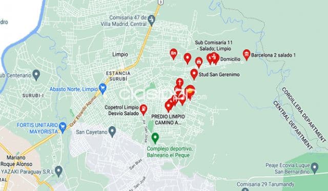 De terreno ruta salado limpio