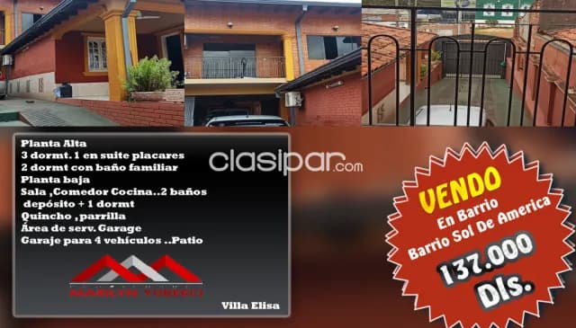 !!hermosa residencia en Villa Elisa Barrio Sol de América COD: CL 868 — foto 2