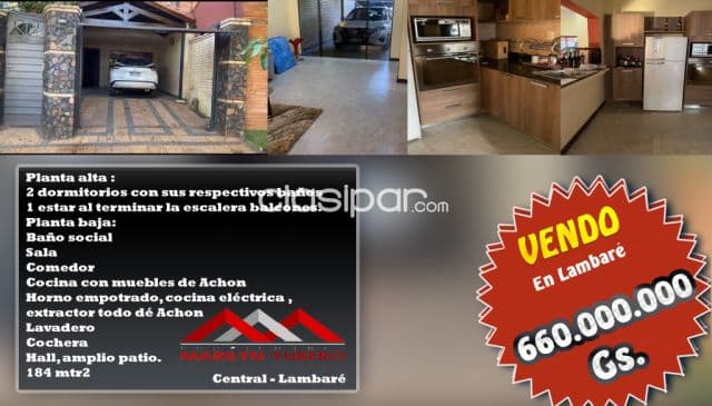 Duplex tipo casa en Lambare COD: CL 869