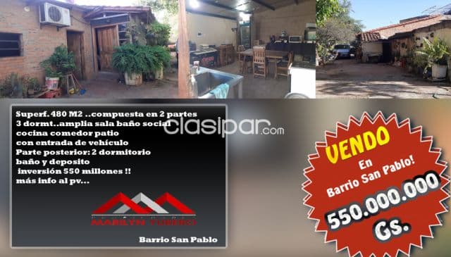 Casa en barrio san pablo cod: Cl 871, foto 1