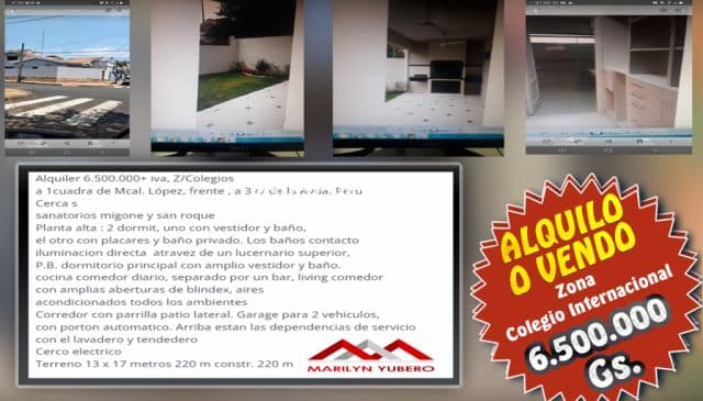 O ALQUILO Casa a 3 cuadras colegio internacional COD: CL 872, foto 1