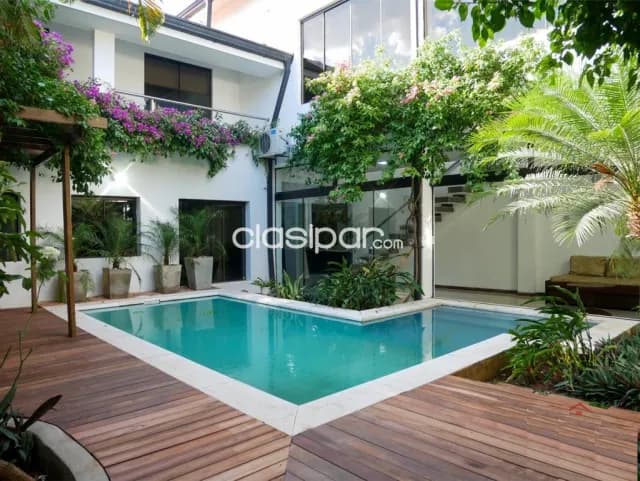 Bo mcal. Lopez: Residencia amoblada, 3 dormit, jardín, piscina, garajes, 2.500 usd, foto 2