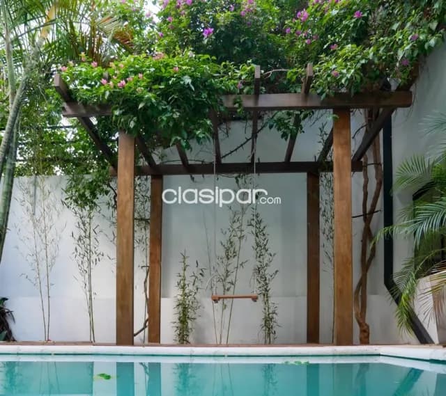 Bo mcal. Lopez: Residencia amoblada, 3 dormit, jardín, piscina, garajes, 2.500 usd, foto 4