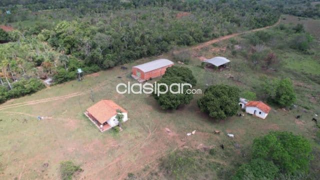 Acahay s/ ruta asfaltada: 166 has, totalmente equipada y en funcionamiento, 650.000 usd