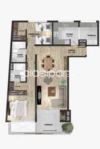 🔴 Departamento de 2 dormitorios con vestidor en Villa Morra, foto 4