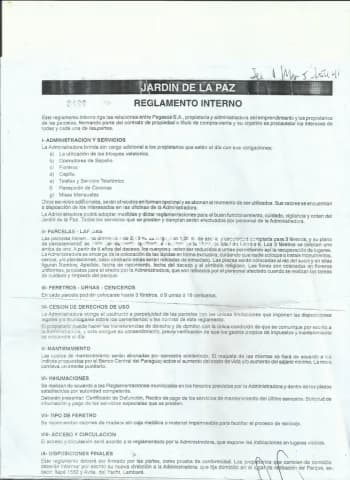 Parcela en cementerio jardin de la paz-lambare zona yatch y golf club — foto 2