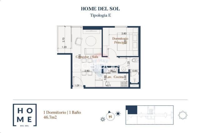 HOME DEL SOL de Un Dormitorio a la Venta