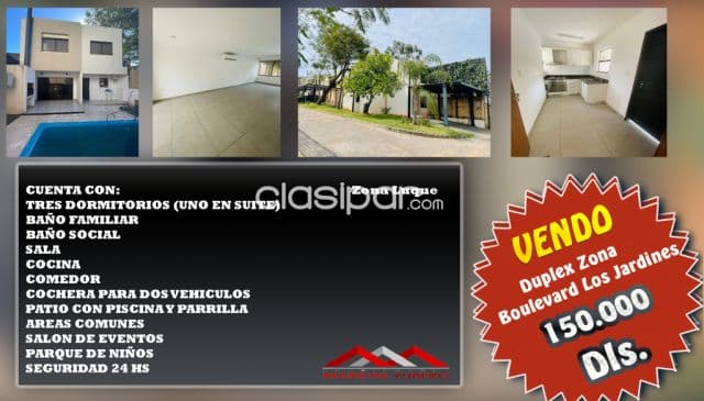 O vendo duplex en Luque boulevard los jardines cod cl 878