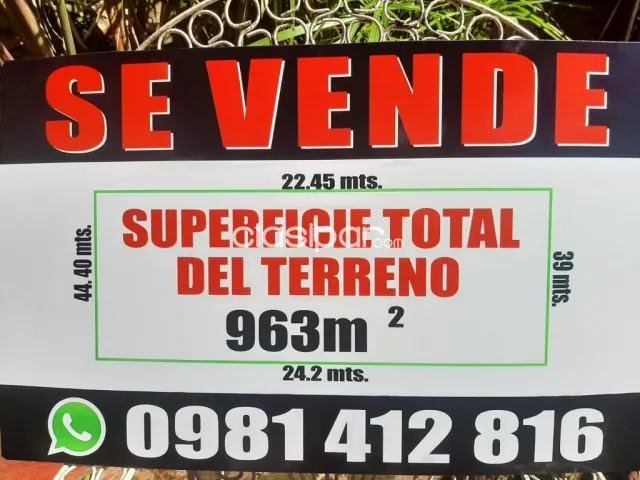 Terreno de 963 m2 en j.a.saldivar - dpto. Central, foto 2