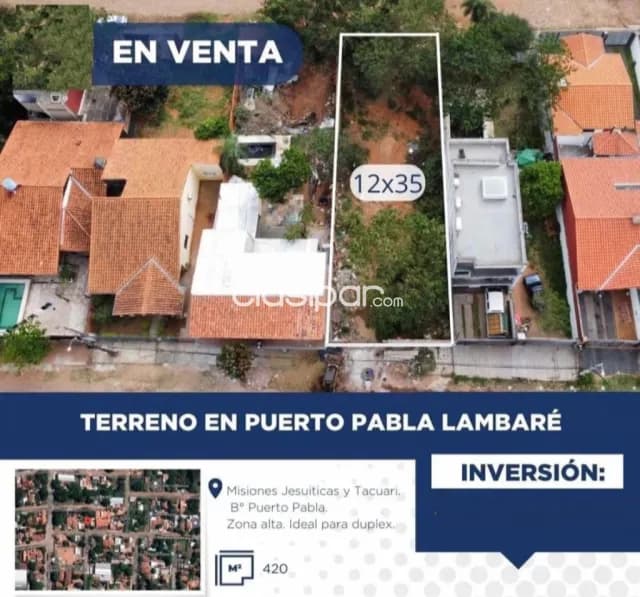 En venta !!terreno en altura - puerto pabla / lambare cod: Cl 881 — foto 5