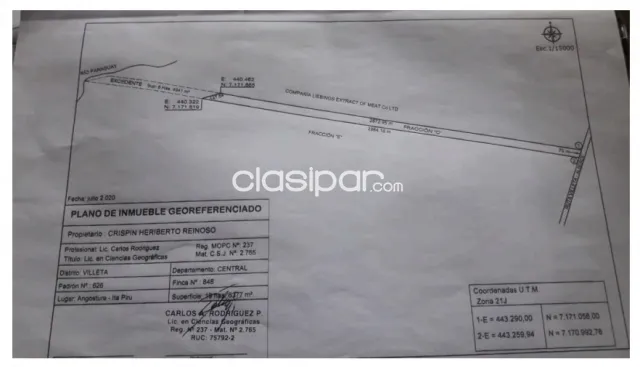 Villeta: 20 has s/ rio paraguay p/ puertos y astilleros, c/ licencia y profundidad — foto 4