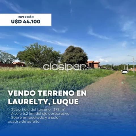 Laurelty – Luque: A 5min de Asunción, 6 lotes residenciales juntos, fraccionable, 379 m2, foto 2