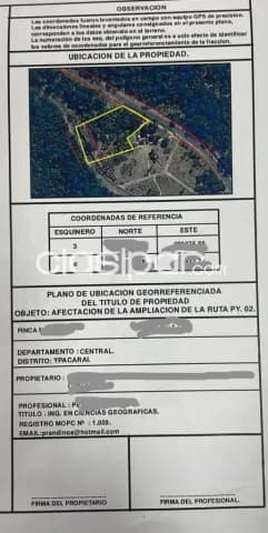 TERRENO 11.562 m2 en cerro Caácupe, sobre ambas rutas, foto 3