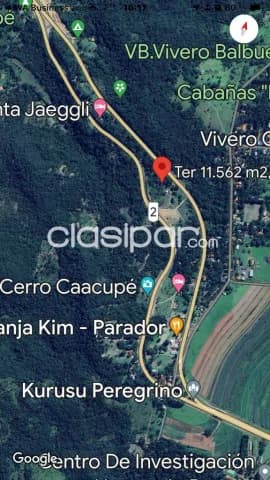 TERRENO 11.562 m2 en cerro Caácupe, sobre ambas rutas, foto 5