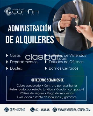 Libera tiempo y eliminá preocupaciones ¡Deja tus alquileres en nuestras manos!