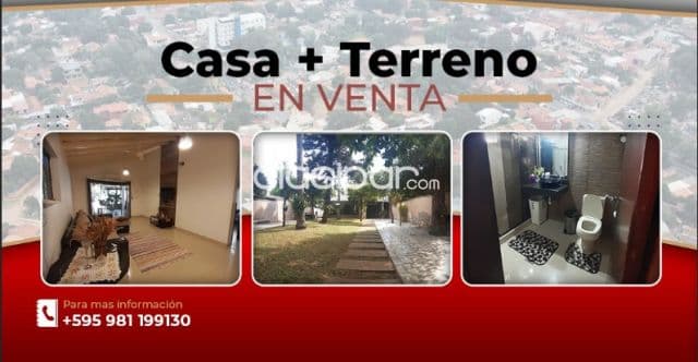 Casa amplia a solo 5 min del centro de San Lorenzo excelente ubicación