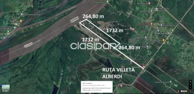 Oferta villa oliva ñeembucú 47 hectáreas con costa sobre río para puerto o astillero, foto 3